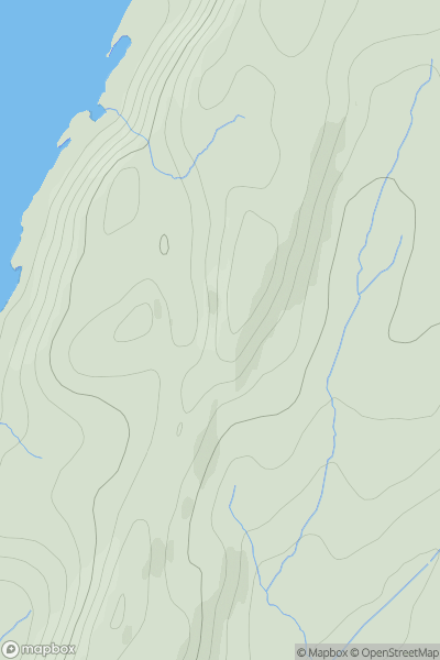 Thumbnail image for Dun Mor [Knapdale and Kintyre] showing contour plot for surrounding peak